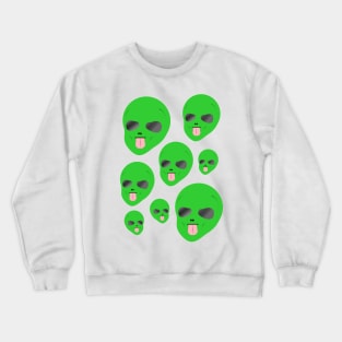 Alien face Crewneck Sweatshirt